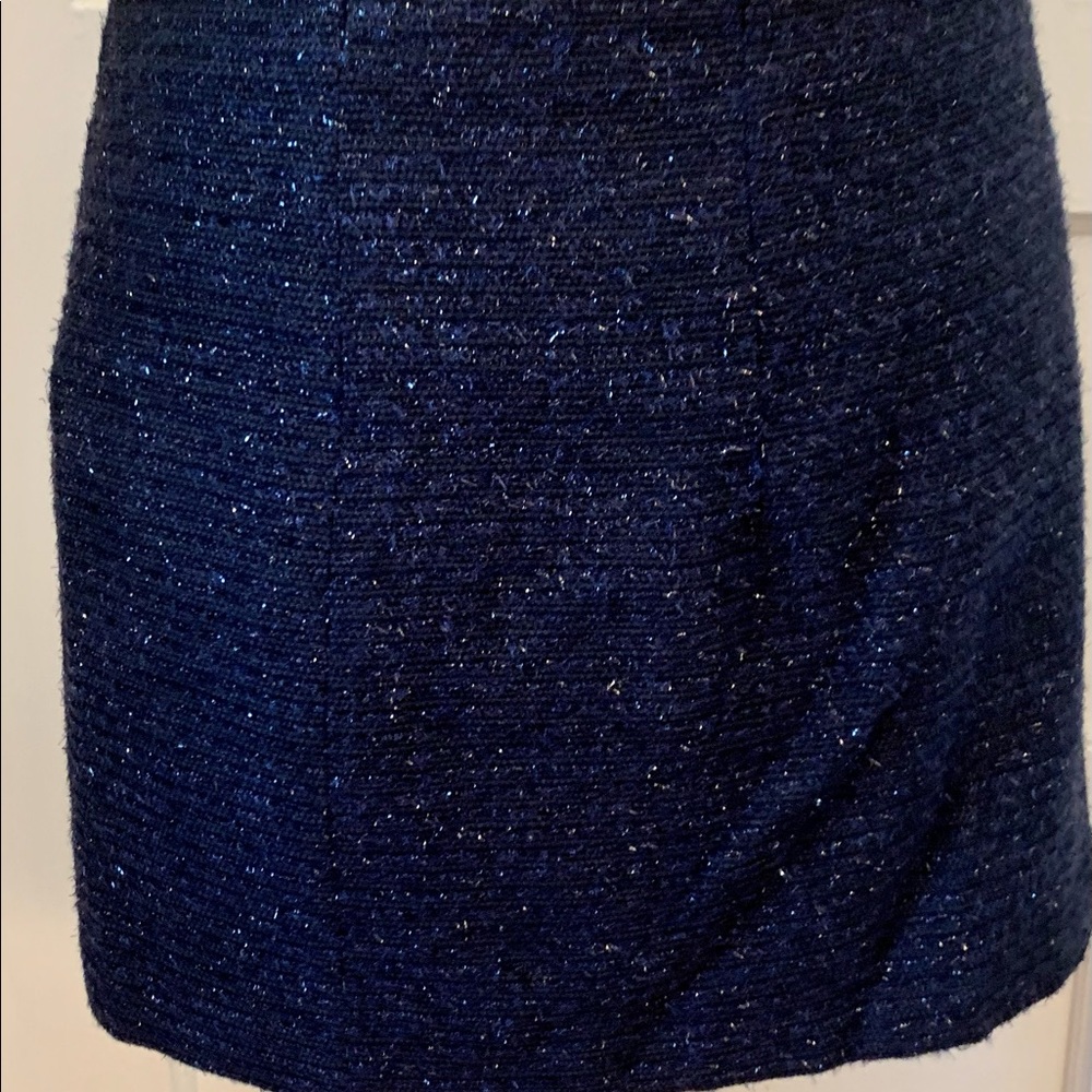 Zara Sparkle blue mini skirt.